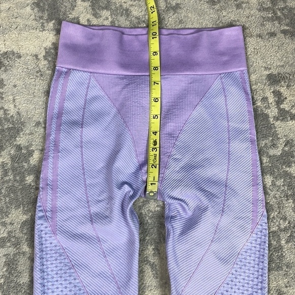 Adidas x IVY PARK Knit Seamless Sport Leggings Athletic Training Purple Lavender - Picture 10 of 14